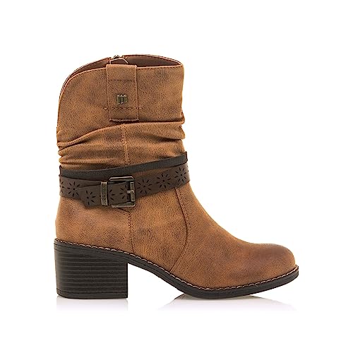 MTNG Botines de tacón Mujer Botines de tacón PERSEA 52764 Mujer | Botines de tacón Casual | Cierre con Cremallera | 55335 | Eco Cuero
