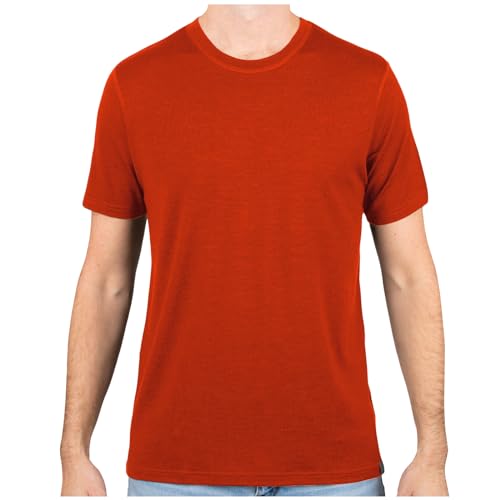 MERIWOOL Men’s Merino Wool Short Sleeve T Shirt Lightweight Base Layer