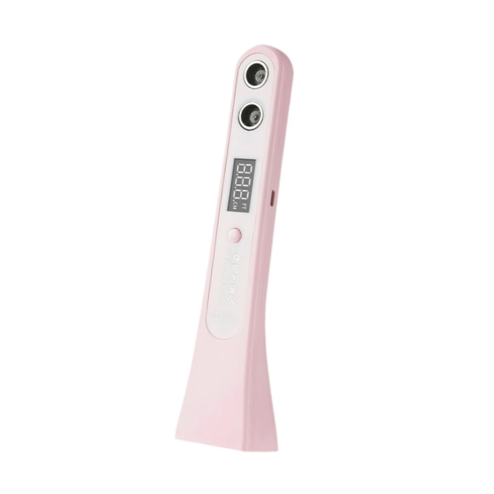 Sharplace Medidor de Altura Portátil con Pantalla Digital, de Medición, Sonido, Medición Precisa, Medidor de Altura de Crecimiento Portátil de 8 W, Rosa