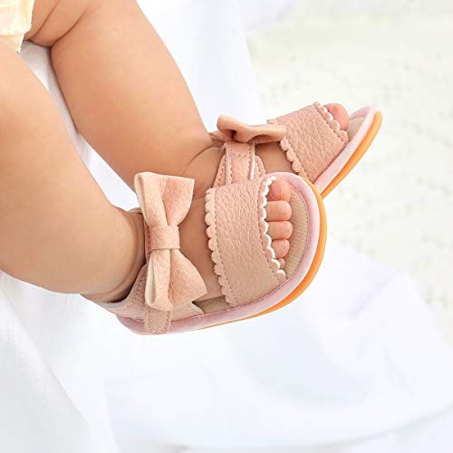Image of RVROVIC Baby Boys Girls Sandals Premium Infant Summer Outdoor Shoes PU Lightweight Soft Anti-Slip Sole Toddler Prewalker