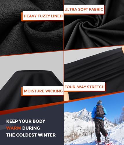 Image of CL convallaria Thermal Underwear Long Johns Set Mens Winter Gift Hunting Gear Sport Base Layer Bottom Top