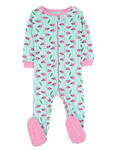 Leveret Flamingo Footed Pajama Sleeper 100% Cotton 3 Years