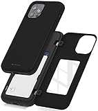 Goospery for iPhone 12/12 Pro (2020) 6.1-Inch Card Holder Wallet Case, Protective Dual Layer Bumper...