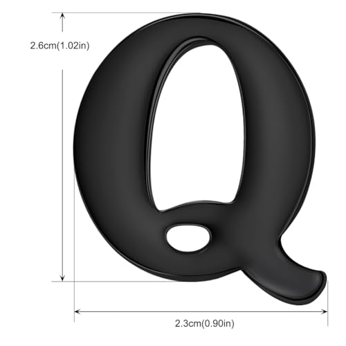 Image of HONEY BEAR Initial Alphabet Letter Lapel Pins Collar Badge Brooches for Mens /Womens Shirt Dress Decoration Black