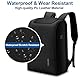 HOMIEE Rucksack Diebstahlsicher Anti Diebstahl Laptop Rucksack 15.6 Zoll mit USB Ladeanschluss Reiserucksack Erweiterbar Wasserdicht Business Taschen Rucksäcke für Herren Damen