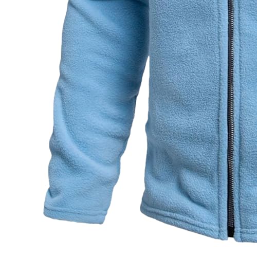 Chaqueta de forro polar con cuello alto aislante y estilo simple 5