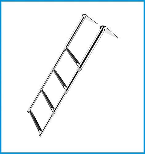 Escalera telescópica marina de 4 peldaños acero inoxidable miniatura 4