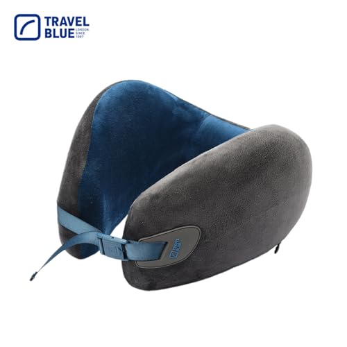 Image of Travel Blue Infinity Travel Ergonomic Neck Pillow Enjoy uninterrupted Sleep with 360-degree Support with Luxurious Hypoallergenic Material Pillow (Blue)