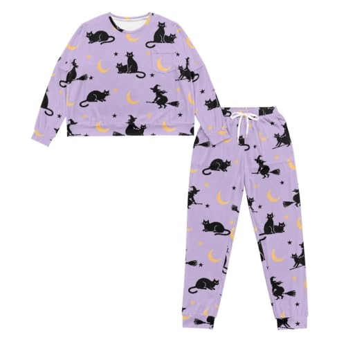 Image of Women's Pajamas Set Soft 2 Piece Loungewear Long Sleeve Pj Set