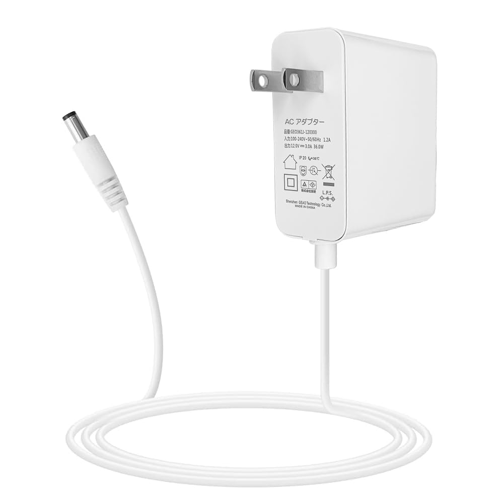 Amazon | 汎用 ACアダプター DC12V 3A 最大36W 電源アダプター 出力