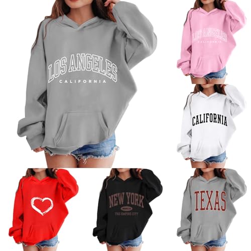 Los Angeles Hoodie Kids Girls Cute Long Sleeve Letter Print Sweat...
