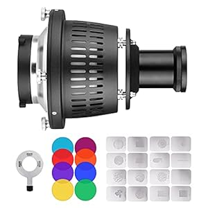 Godox Bowens Mount Optical Snoot mit 16 Gobos