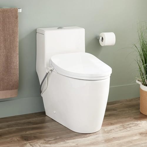 Sitka 1.28 GPF One-Piece Elongated Skirted Toilet - Bidet Seat Included
