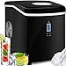 Produktbild KESSER® Eiswürfelbereiter | Eiswürfelmaschine Edelstahl | 150W Ice Maker | 15 kg 24 h | 3 Würfelgrößen | Zubereitung in 6 min | 3,3 Liter Wassertank | Timer | LCD-Display | Schwarz