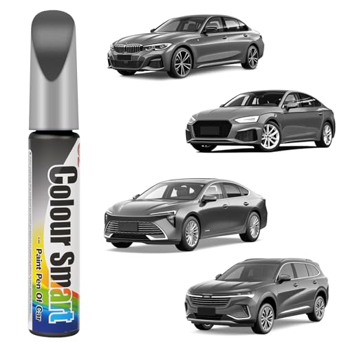 flintronic Reparador Arañazos Coche, 12 ml Pluma De Retoque Del Coche,Quita Arañazos CochE, Rotulador ArañazoS Coch-e, Rotulador Pintura Coch-e, para Retoque y Reparación de Pintura (Gris