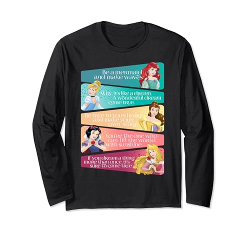 T-shirt Disney Princess manches longues un cadeau d'anniversaire idéal pour collectionneuse