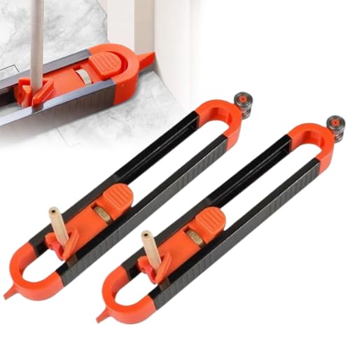 Medidor De Contorno Con Cerradura, Copia Precisa De Formas Irregulares, Medidor De Formas Herramienta De Perfil, Herramienta De Perfil Para Medición Esquinas Irregulares, 2 Piezas