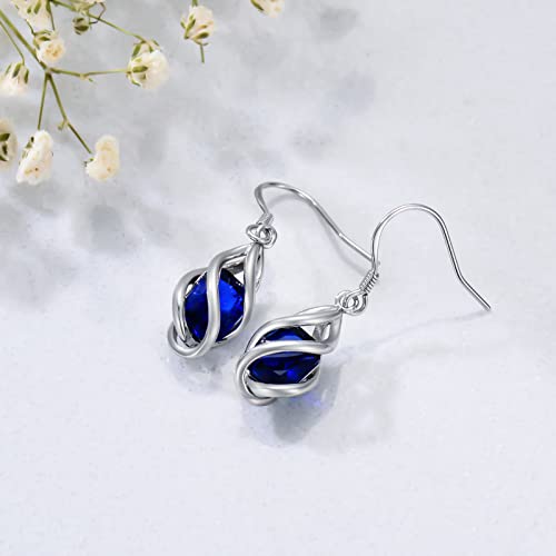 Seiyang Mother's Day Gifts May Birthstone Dangle Drop Earrings 925 Sterling Silver Valentine's Day Birthday Anniversary Fine Jewelry Gifts for Women Girls4
