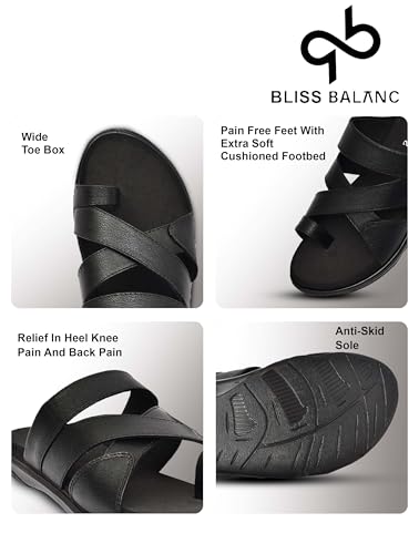 Image of Super Extra Soft Diabetic & Orthopedic Slippers /Doctor Chappal for Heel Pain Cushioned Lightweight Comfortable Stylish Flip-Flops Everyday Wear DailyUse For Men'sBB1017
