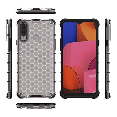 Image of Glasgow | for Samsung Galaxy A20s Honeycomb Dual Layer Hard Back Bumper Case Cover for Samsung Galaxy A20s - Black