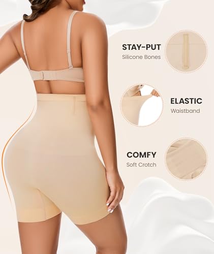 Womens Shapewear Tummy Control, Girdles for Women Body Shaper High Waist Shapewear Shorts Under Dress3