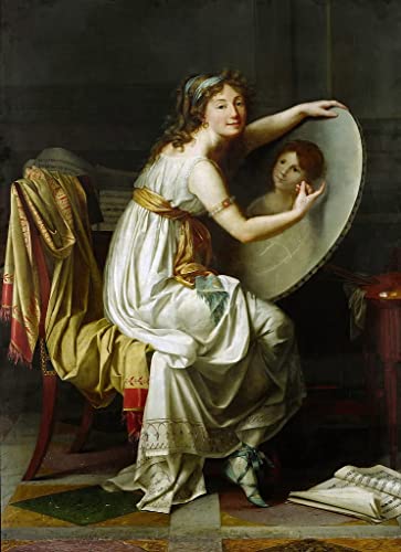 Impression d'affiches Rose Adélaïde Ducreux toile art portrait décoration murale 60x90cm