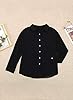 Astylish Womens V Neck Solid Roll Up Sleeve Collar... #3