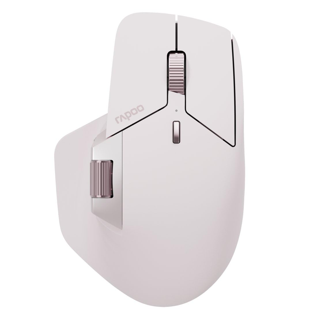 Rapoo Mouse wireless MT760M Mouse senza fili Sensore 4000 DPI Batteria ricaricabile ecologica PC & Mac ergonomico - Rosa