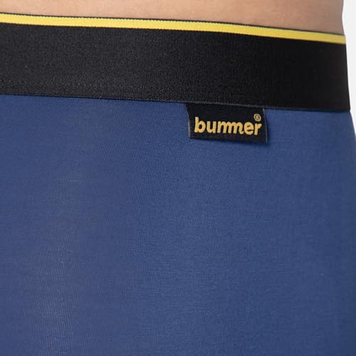 Image of Bummer Men's Finest Modal Underwear with Ultra Soft 4-Way Stretch Fabric for Ultimate Comfort - Anti-Bacterial & Breathable Solid Trunks Innerwear Combo Pack for Men
