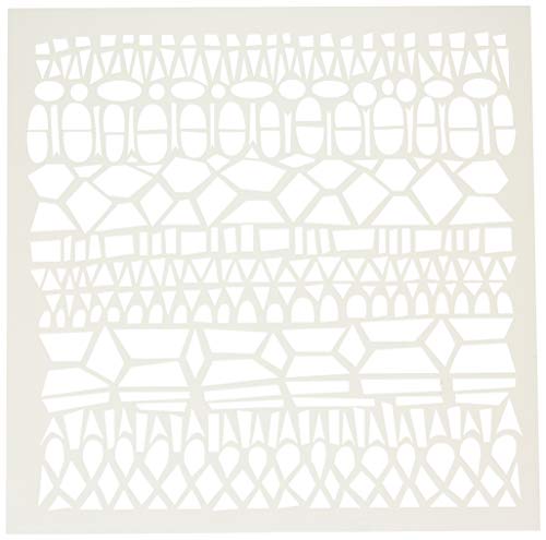 The Crafter's Workshop 12" x 12" Modern Lace Template, Multicolor