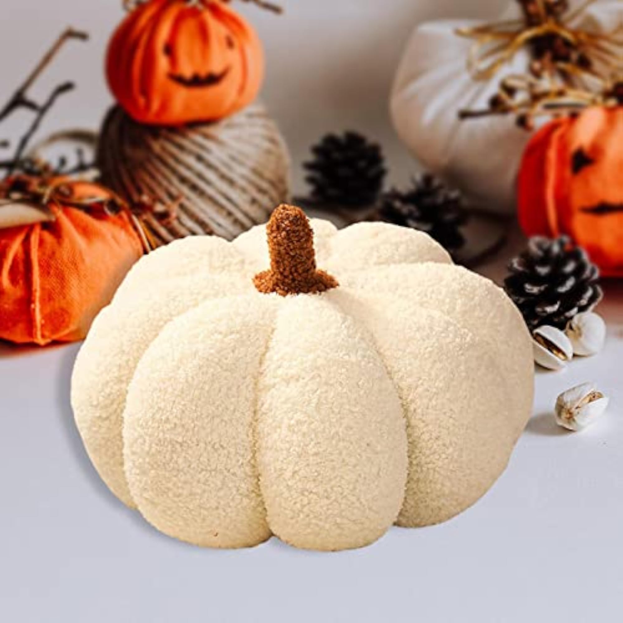 Pumpkin Throw Pillow for Birthday Halloween Party, 28cm