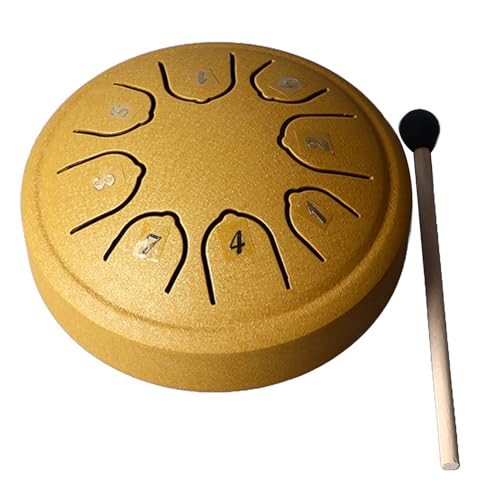 Instrumento Steel Tongue Drum 4.5 Pulgadas 8 Tonos C Carbono miniatura 5