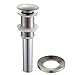 Kraus C-GV-100-12mm-1005SN Crystal Clear Glass Vessel Sink and Riviera Faucet Satin Nickel