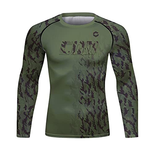 Red Plume Men's Compression Sports Shirt Cool 3D Bat Long Sleeve Tee