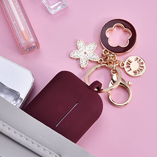 Image of Case for Airpods Pro 1st 2nd Generation - VISOOM Airpods Pro 1 /2 Cases Cover Women Silicone iPod Pro 2 Earbuds Wireless Charging Case Girl Bling Keychain for Apple Airpod Gen Pro 2