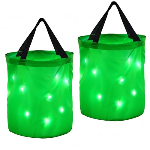 Sacs à bonbons LED Shappy réutilisables et lumineux pour la chasse aux friandises d'Halloween