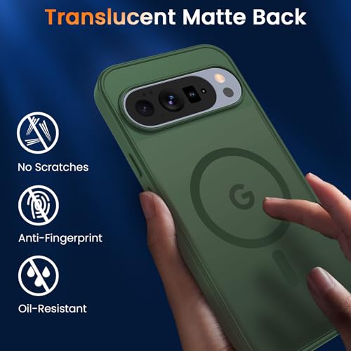 Image of WRJ Magnetic Case for Google Pixel 10 /10 Pro 6.3-Inch, Green