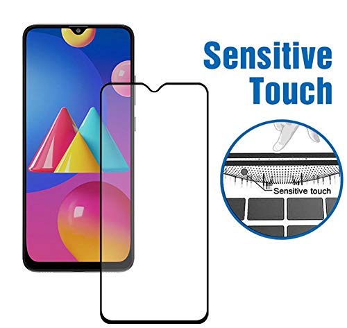 Image of Screen Protector for Samsung Galaxy M02 | A02 (Black) Tempered Glass Edge-to-Edge 6D Screen Guard With Installation Kit