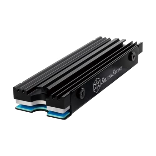 Image of SilverStone Technology TP07 Ultra Slim-Profile Aluminum Alloy M.2 SSD Cooling kit, SST-TP07B