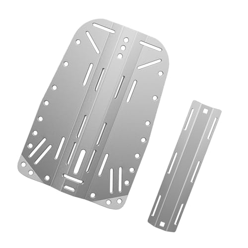 Obotsnoi エルゴノミクス アルミニウム ダイビング バックプレート 安全なタンク シングルダブルボトル用 構造 耐水 ポータブル ダイビング用品