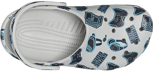 Image of Crocs Unisex-Child Classic Graphic Clog, Game Over Atmosphere, 5 M US Toddler