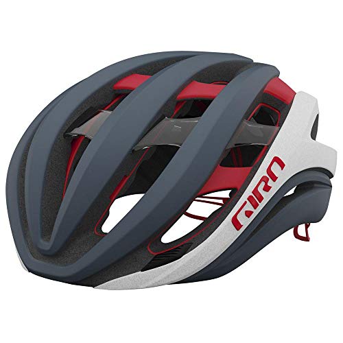 Giro Aether Spherical Casco, Hombres, Matte Portaro Grey/White/Red, M