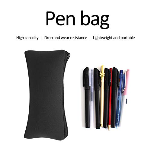 Image of Keenso Pen Storage Bag, 3 Pcs Multifunciton Neoprene Soft Pencil Case Outdoor Climbing Small Tools Storage Bag Key Lighter Pouch