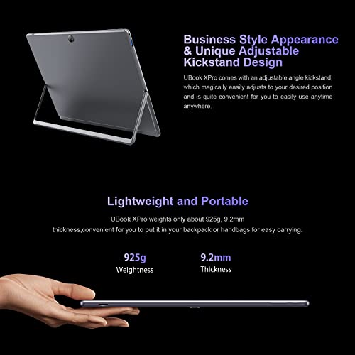 CHUWI UBook Xpro 2-in-1 Tablet 13,0 Zoll, Windows 11 Core i5 10210Y Tablet PC, 8 GB RAM +512 GB ROM, 2160 x 1440 IPS, 2,4 G / 5 G WiFi/Dual-Kamera / 5000 mAh/HDMI / USB3.0 / BT 4.2 – Bild 6