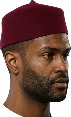 Image of Dupsie's Wool Fez Hat for Men - Soft Felt Igbo Cap | Traditional African Hat for Cultural, Religious & Fashion Wear