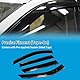 TUCKBOLD Fensterabweiser für Nissan X-Trail MK3 T32 2014-2021 5-Türer SUV Außenmontage Seitenscheiben Windabweiser Schwarz 1 Satz