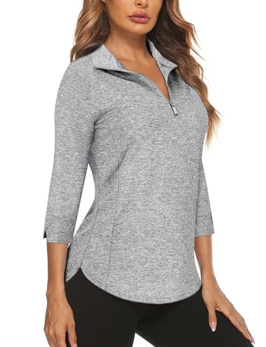 Cucuchy Style 3/4 Sleeve Golf Tops For Women