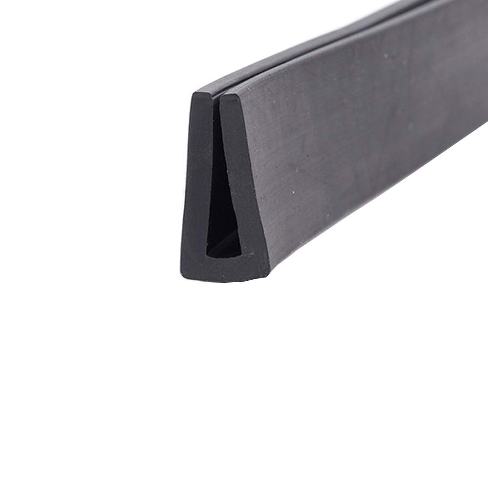 GOONSDS Rubber Edge Trim – Flexible U Channel Rubber Edge Protector for Sharp or Rough Surfaces, Easy to Install for Cars, Boats, Machinery and More,25x11mm,Length 1m/39inch
