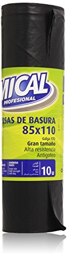 Mical Profesional - Bolsas de basura - Gran tamaño 85 x 110 - 10 unidades