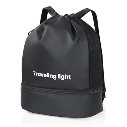 Cozary Zaino Palestra - Grande Capacità con Scomparti, Impermeabile, Ideale per Sport, Viaggi e Fitness, con Scomparto per Scarpe e Tasche Multiple - Nero